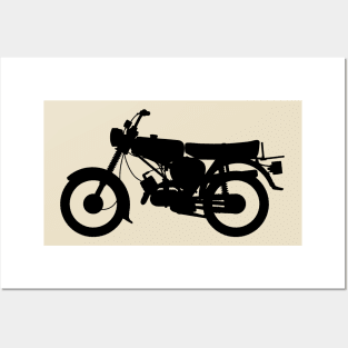 Simson S51 enduro silhouette Posters and Art